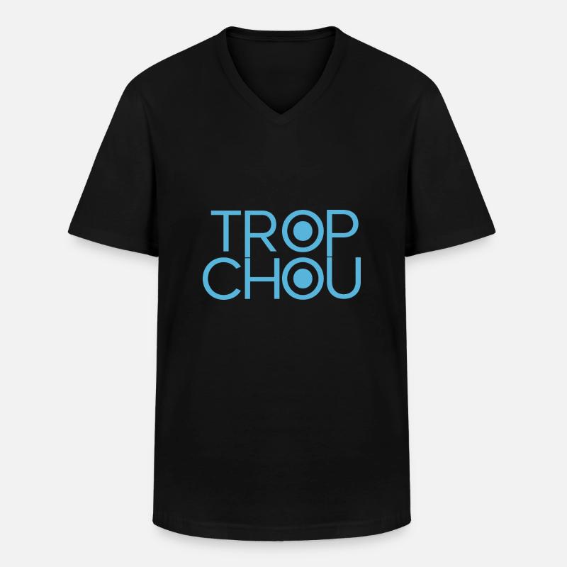 Zu süß - Männer-T-Shirt mit V-Ausschnitt - Schwarz