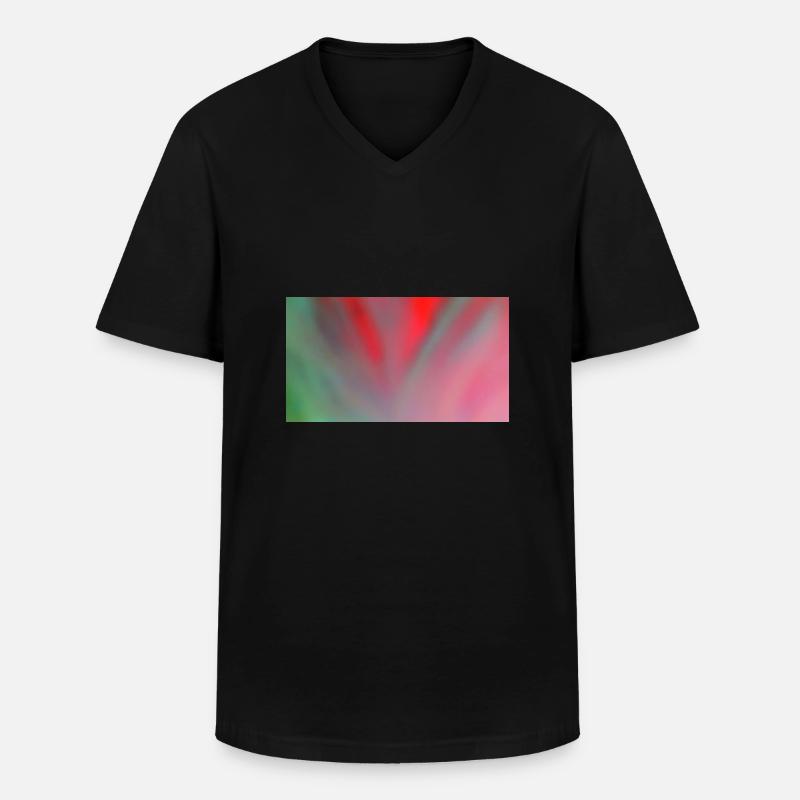 Rainbow Style 145 - Männer-T-Shirt mit V-Ausschnitt - Schwarz