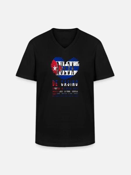 Rueda de casino Salsa Rueda - T-shirt col V Homme - noir