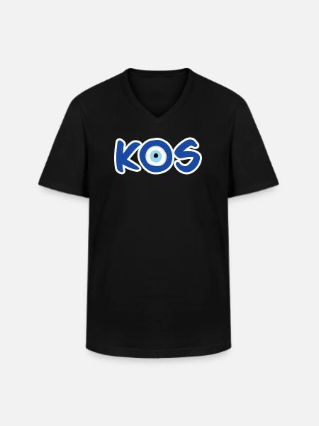 Nazar - Kos - Men's V-Neck T-Shirt - black