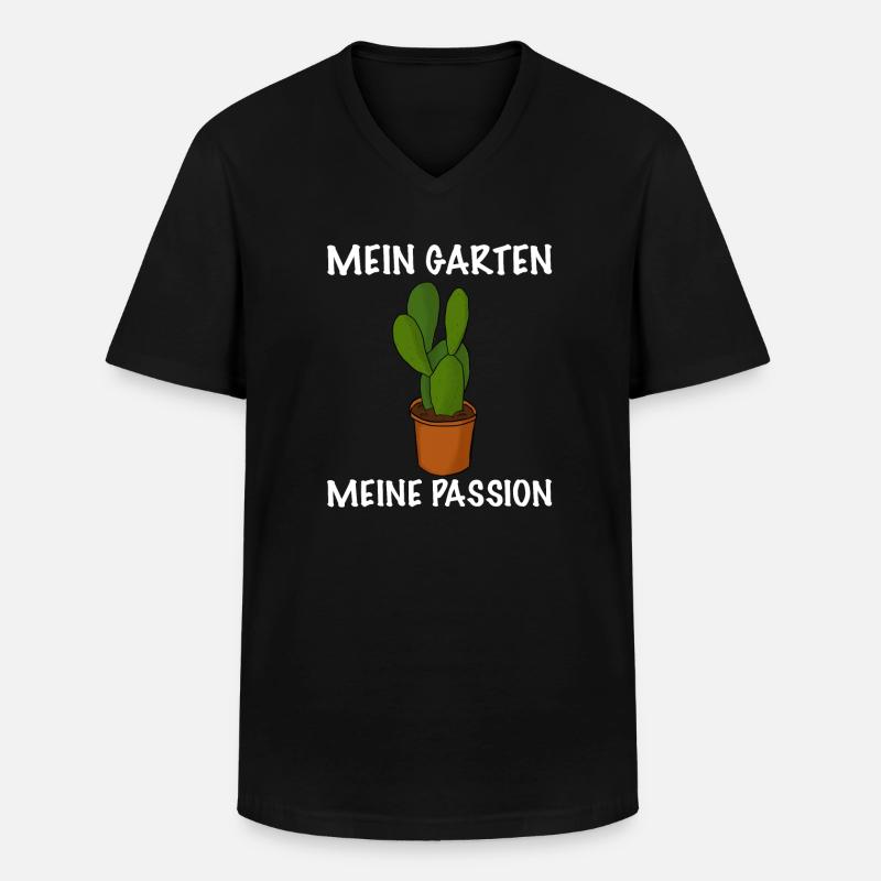 Gärtner Passion - Männer-T-Shirt mit V-Ausschnitt - Schwarz