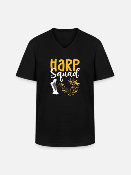 Harp group. Harpist. Harpist - Men's V-Neck T-Shirt - black
