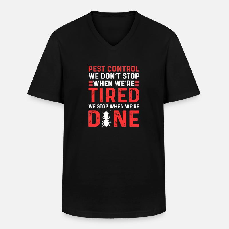 Schädlingsbekämpfungskommando. - Männer-T-Shirt mit V-Ausschnitt - Schwarz