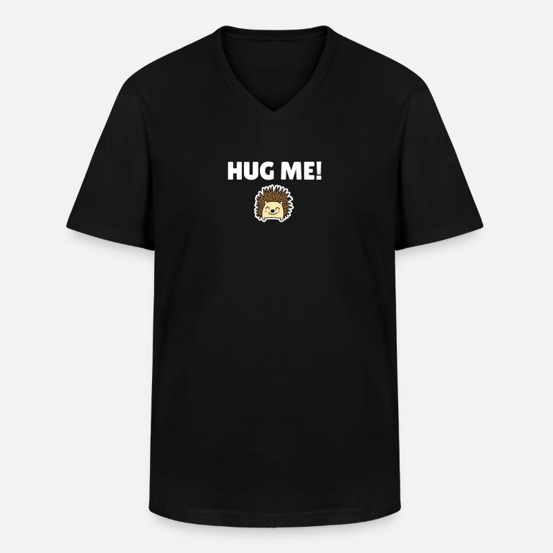 Hug me! - Männer-T-Shirt mit V-Ausschnitt - Schwarz