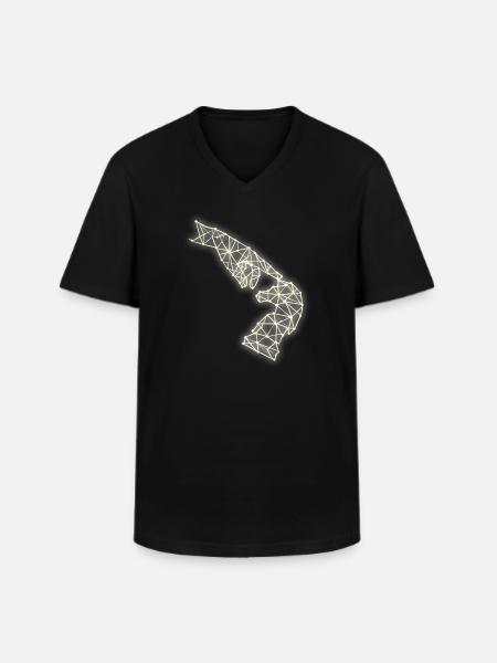 Art des échecs - T-shirt col V Homme - noir
