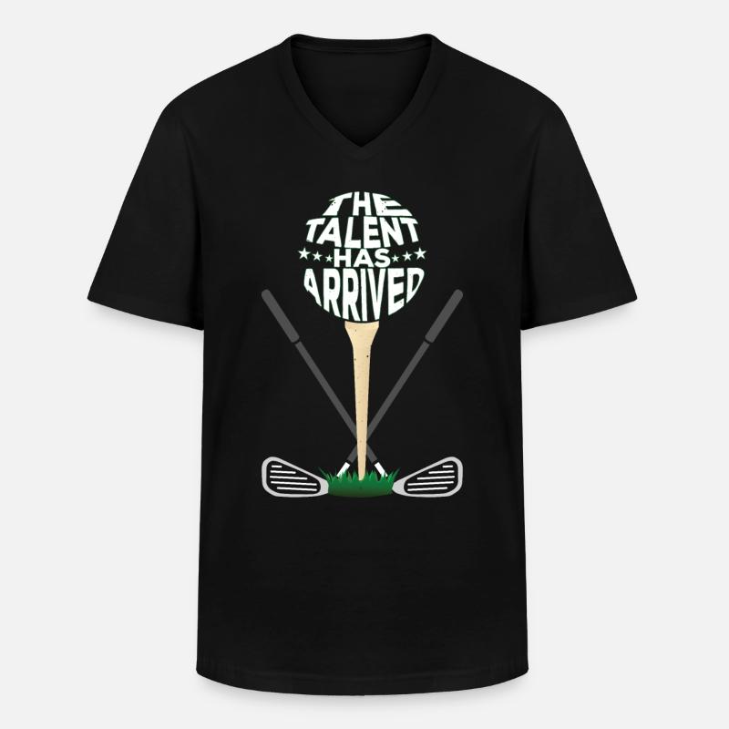 Das Talent ist da - Männer-T-Shirt mit V-Ausschnitt - Schwarz