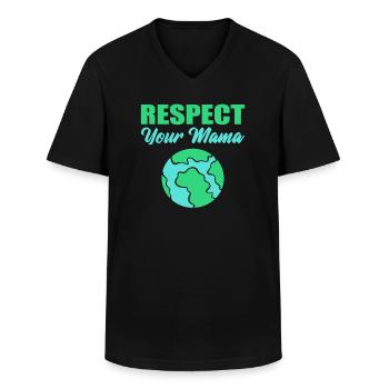 Naturliebhaber Umweltaktivist - Männer-T-Shirt mit V-Ausschnitt - Schwarz - Vorne - AI Model Male 178 dark (178cm)