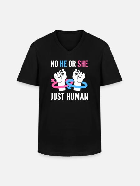 Geschlechtergleichheit Verteidiger - Männer-T-Shirt mit V-Ausschnitt - Schwarz