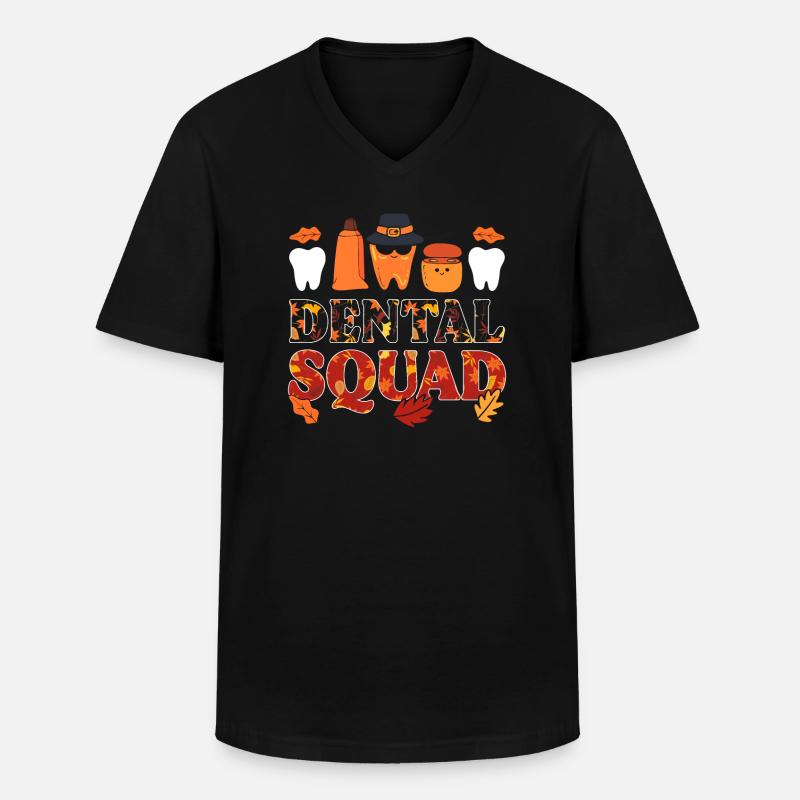Dental Squad Zahntechniker - Männer-T-Shirt mit V-Ausschnitt - Schwarz