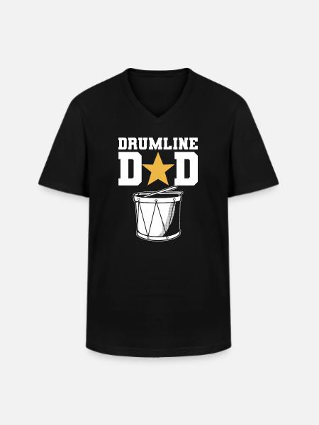 Drum Line Dad Schlagzeugspieler - Männer-T-Shirt mit V-Ausschnitt - Schwarz
