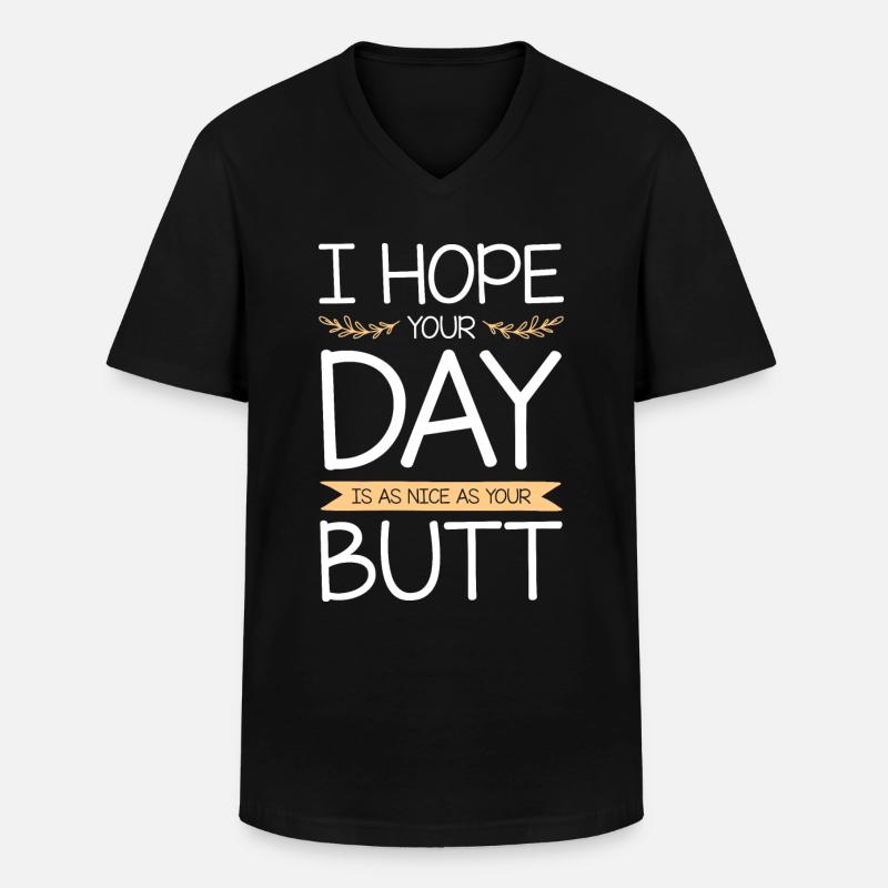 Joke Witze funny - Männer-T-Shirt mit V-Ausschnitt - Schwarz