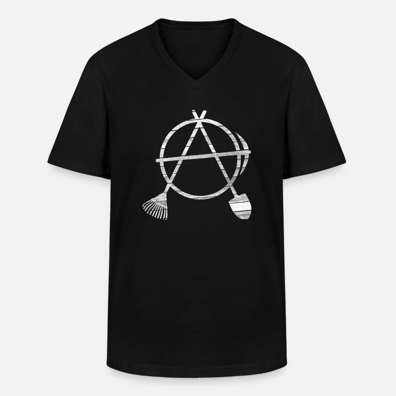 Garten Diy - Männer-T-Shirt mit V-Ausschnitt - Schwarz