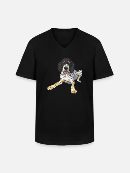 Bluetick Coonhound gift funny saying - Men's V-Neck T-Shirt - black