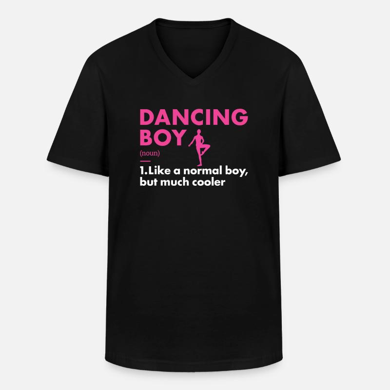 Dancer Boy Definition Dancing - Männer-T-Shirt mit V-Ausschnitt - Schwarz