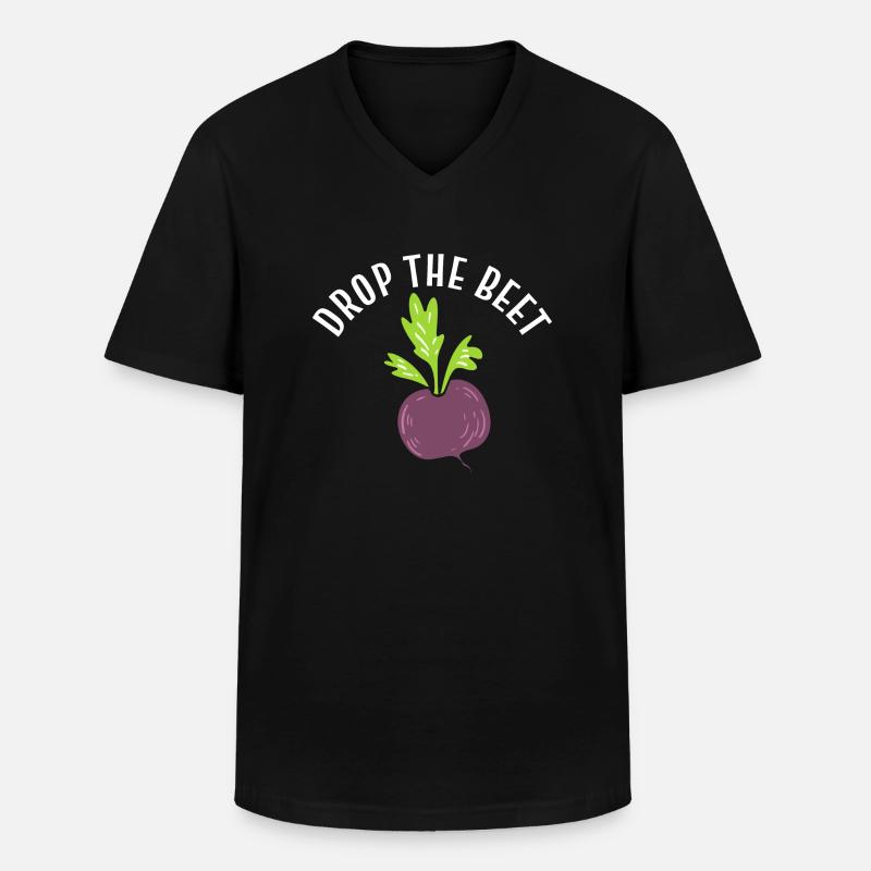 Drop The Beet Botaniker - Männer-T-Shirt mit V-Ausschnitt - Schwarz