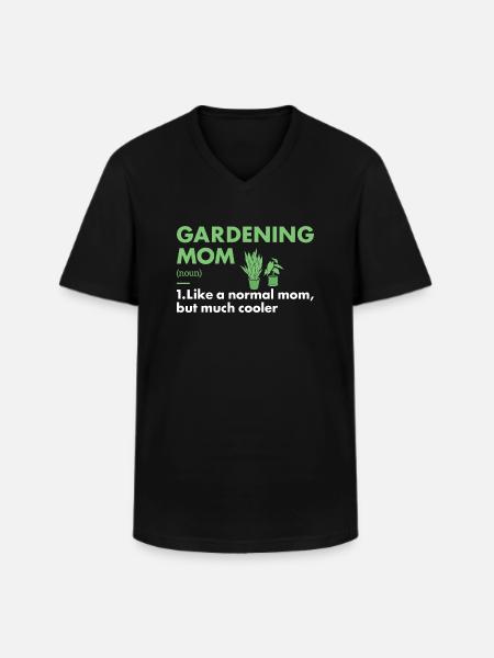 Gardener Mom Definition Gardening - Men's V-Neck T-Shirt - black