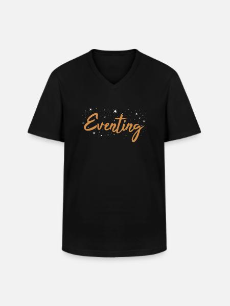 Rider Eventing - Men's V-Neck T-Shirt - black