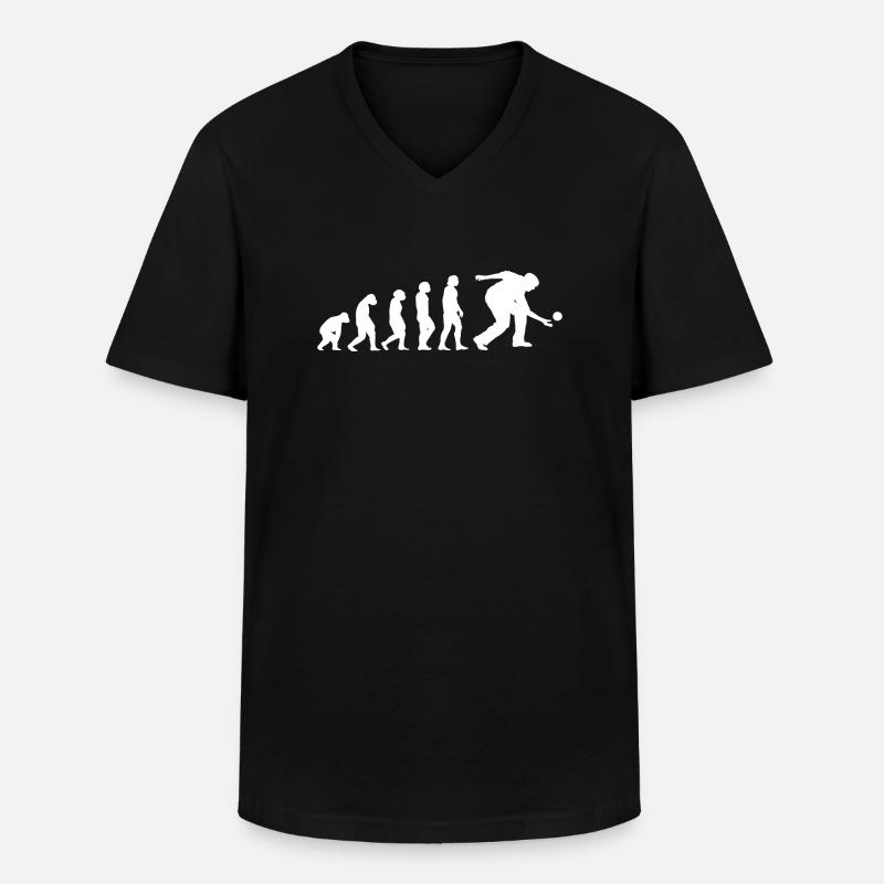 Sport Evolution Bocce - T-shirt col V Homme - noir