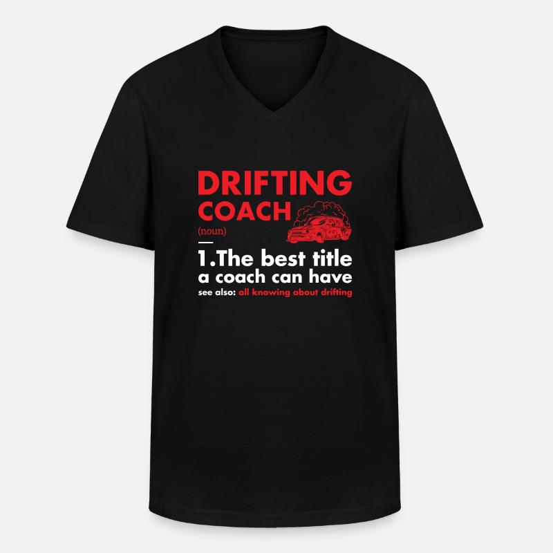 Sport Coach Definition Drifting - Männer-T-Shirt mit V-Ausschnitt - Schwarz