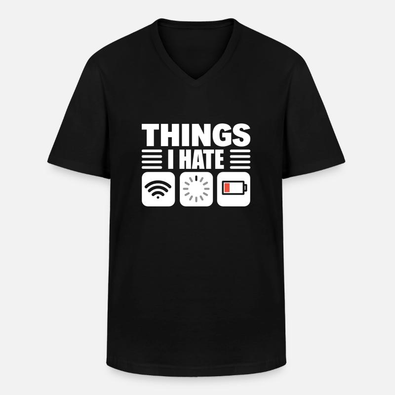 Lustiger Programmierer Computerprogrammierer - Männer-T-Shirt mit V-Ausschnitt - Schwarz