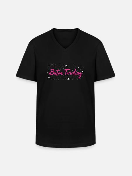 Baton Twirler Baton Twirling - Men's V-Neck T-Shirt - black