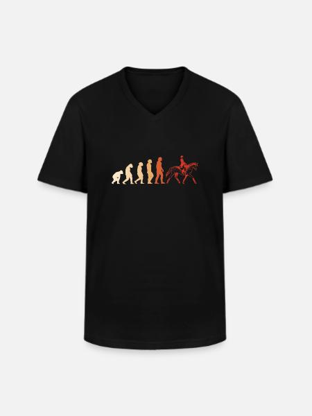 Cavalier Evolution Dressage - T-shirt col V Homme - noir