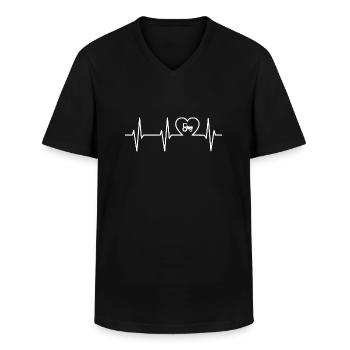 Traktor - Männer-T-Shirt mit V-Ausschnitt - Schwarz - Vorne - AI Model Male 178 dark (178cm)