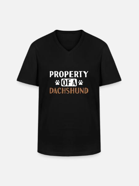 Propriété D’Un Teckel - T-shirt col V Homme - noir