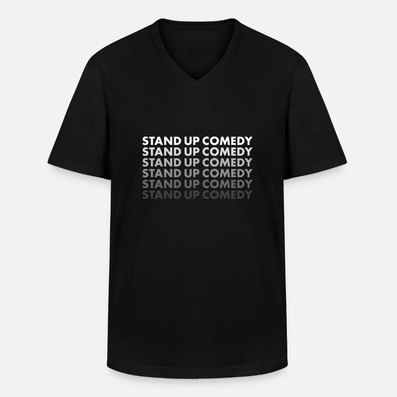 Comedian Stand Up Comedy - Männer-T-Shirt mit V-Ausschnitt - Schwarz