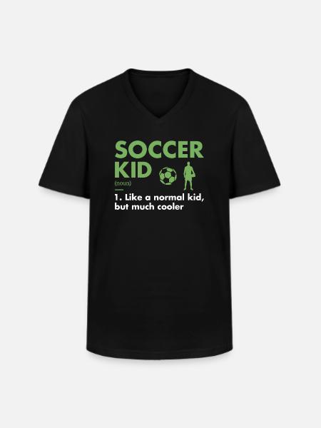 Sport Kid Definition Soccer - Men's V-Neck T-Shirt - black