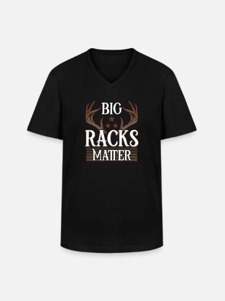 Hirschjagd Hirschjäger Jagdsaison Bockjagd - Männer-T-Shirt mit V-Ausschnitt - Schwarz