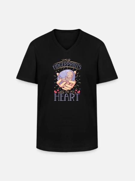 infant loss, miscarriage, consciousness, - Men's V-Neck T-Shirt - black