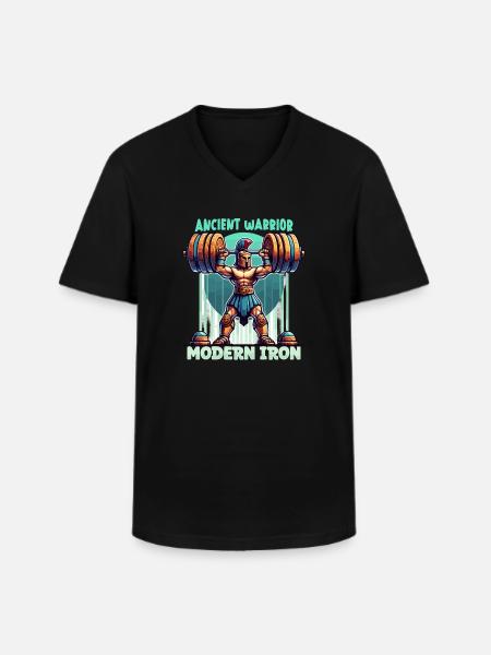 Julius Cæsar Romerhistorie Romerriget - Klassisk herre T-shirt med V-udskæring - sort