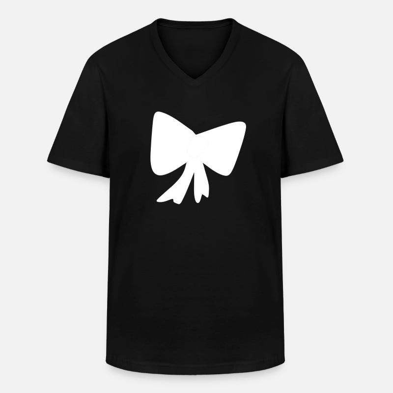 Loop pattern icon - Men's V-Neck T-Shirt - black