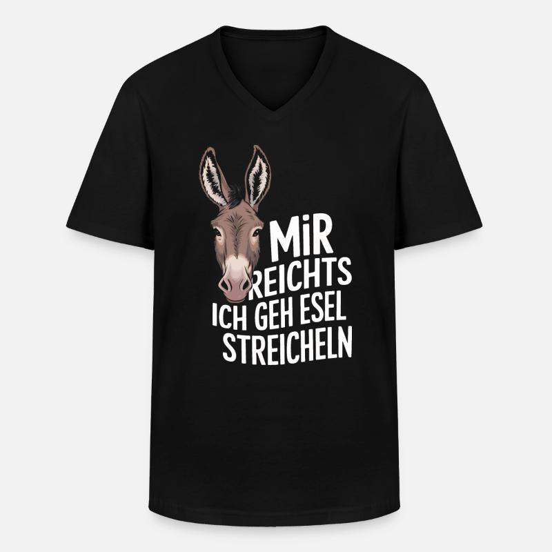 Donkey Donkey Mule Muli - Men's V-Neck T-Shirt - black
