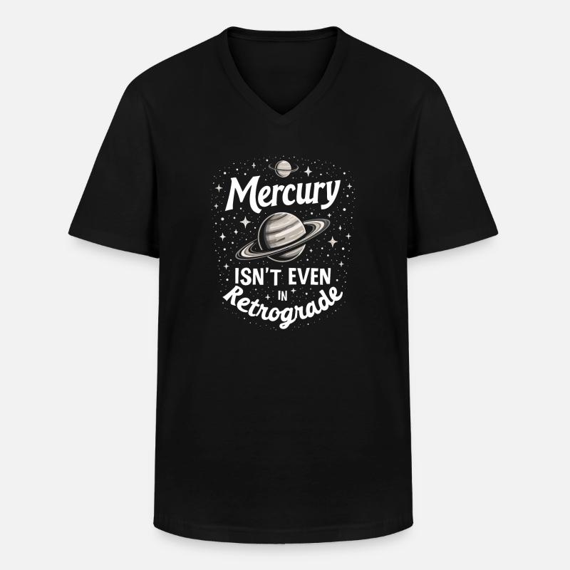 Astrologie-skeptiker: Kritisches Denken - Männer-T-Shirt mit V-Ausschnitt - Schwarz