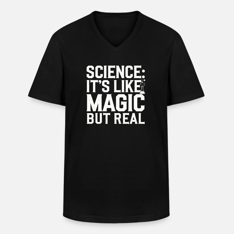 Microscope Enthusiast Lab Technician Science - Men's V-Neck T-Shirt - black