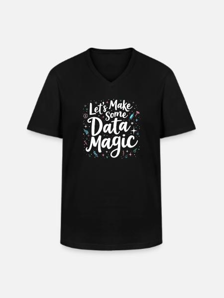 Data Analyst Big Data Specialist Business - Men's V-Neck T-Shirt - black