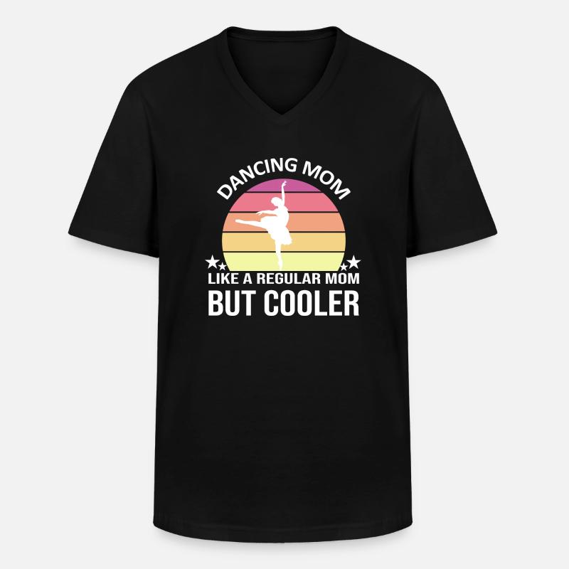 Dancing Dance Music - Männer-T-Shirt mit V-Ausschnitt - Schwarz