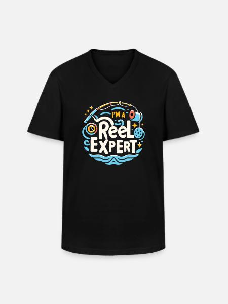Ich bin ein Rollenexperte - Männer-T-Shirt mit V-Ausschnitt - Schwarz