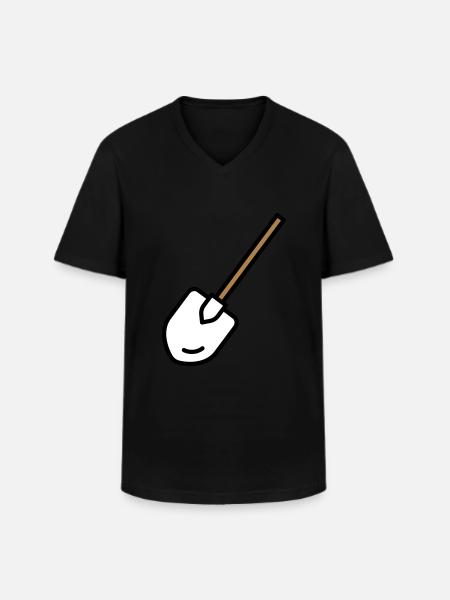 Shovel Tool Gardening - Men's V-Neck T-Shirt - black