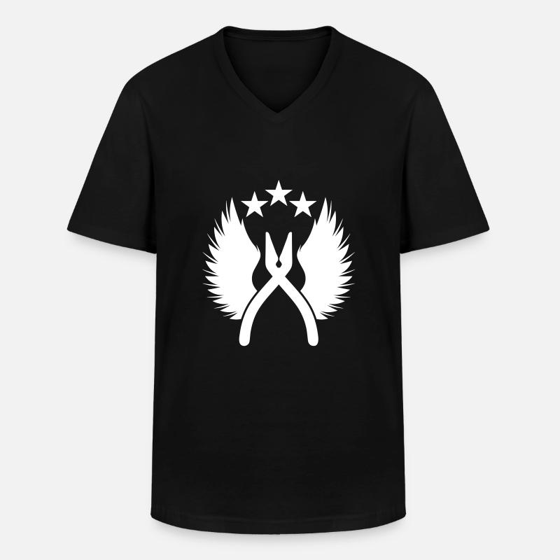 defuse kit - Männer-T-Shirt mit V-Ausschnitt - Schwarz