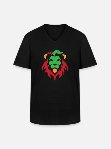 Reggae - Men's V-Neck T-Shirt - black