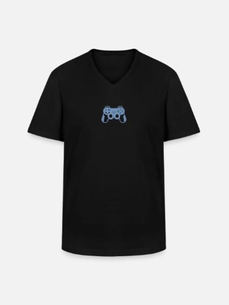 Gaming Gamer Controller Glitch - Men's V-Neck T-Shirt - black
