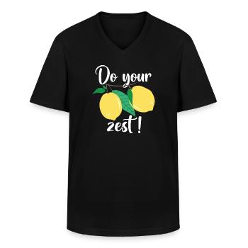 Mach deinen Schwung - Männer-T-Shirt mit V-Ausschnitt - Schwarz - Vorne - AI Model Male 178 dark (178cm)