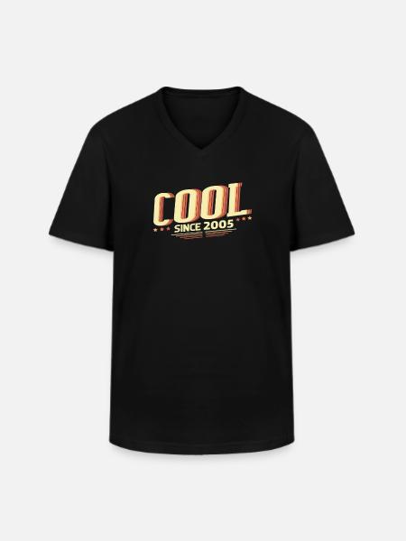 Cool since 2005 Gifts - Men's V-Neck T-Shirt - black