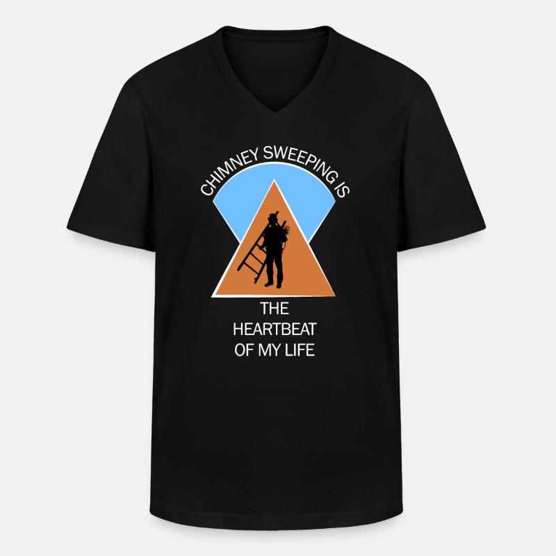 Chimney Sweep Chimney Sweep - Men's V-Neck T-Shirt - black