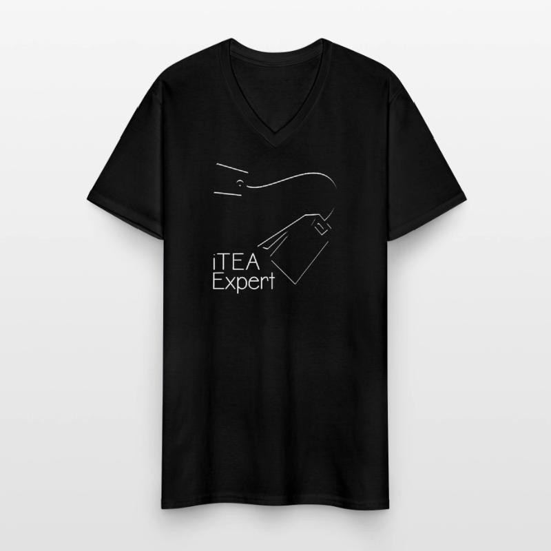 Informatiker Spruch It Experte Computer Nerd Admin Männer-T-Shirt mit V-Ausschnitt