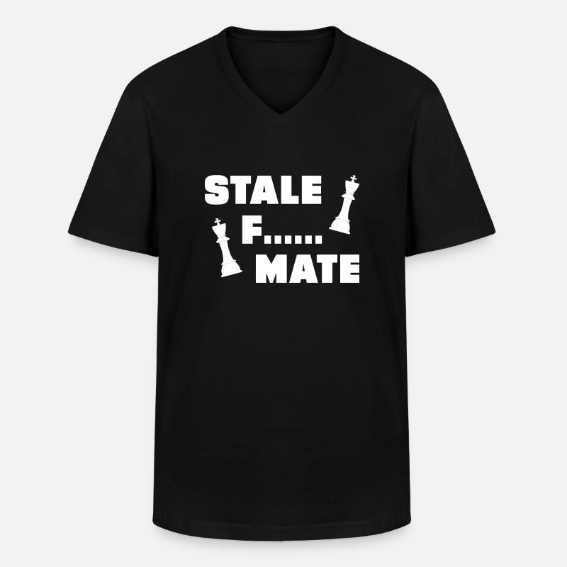 Pattsituation - Männer-T-Shirt mit V-Ausschnitt - Schwarz