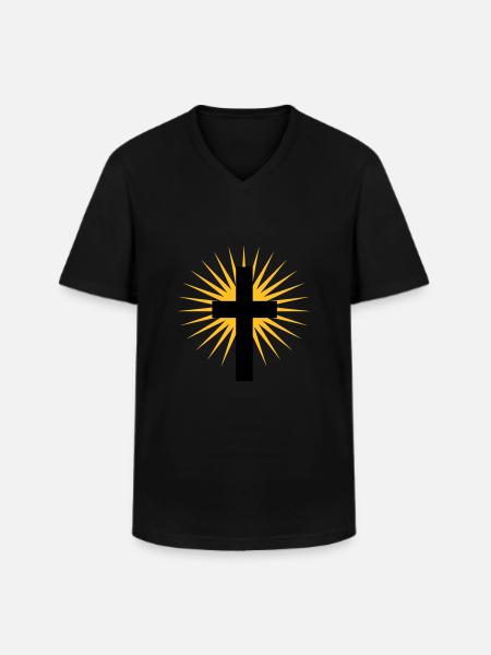 weiter5 - T-shirt col V Homme - noir